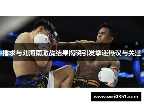 播求与刘海南激战结果揭晓引发拳迷热议与关注